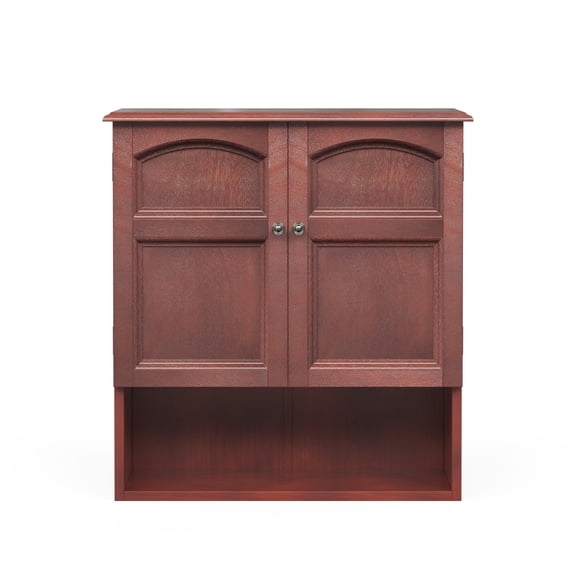 Teamson Home Martha 22.24" x 25" Removable Wall Cabinet, Mahogany