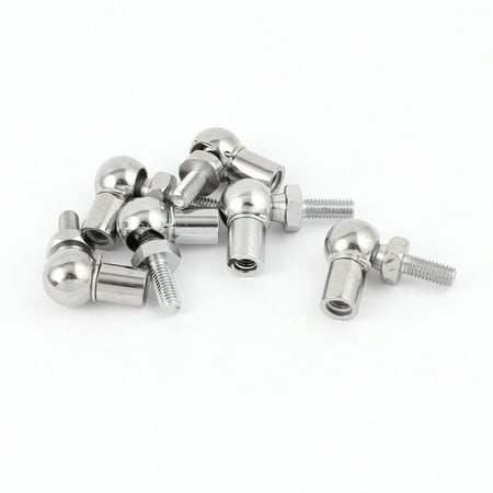 Stationary Gas Connector Unique Bargains 6pcs 6mm Male to Female Thread Gas Spring End Fitting Ball Joint Connectors ()