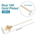 thumbnail image 2 of 10Pcs Brass Flower Shape Head Pins for Jewelry Making Golden 20 Gauge 56.2x11.5mm Pin: 0.8mm, 2 of 7