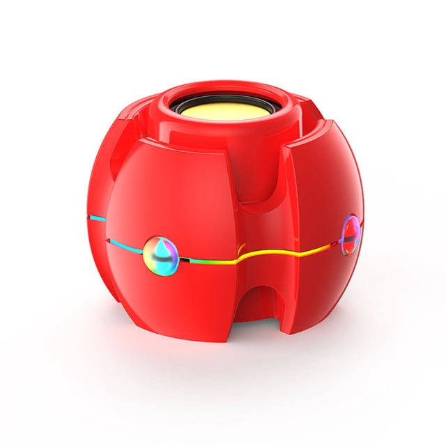 Altavoz 5W Tarjeta TF Bluetooth compatible Subwoofer extraíble recargable Caja de sonido RGB Interior Oficina Dormitorio Reproductor de música Rojo Yuarrent EL018305-05B