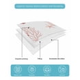 thumbnail image 4 of Twin Quilt Bedding Set, Ocean Red Coral Reversible Summer Quilt 3 Pieces, Summer Coastal Starfish Conch Nautical Lightweight Bedspreads Coverlets with 2 Pillow Shams for All Seasons, 4 of 5