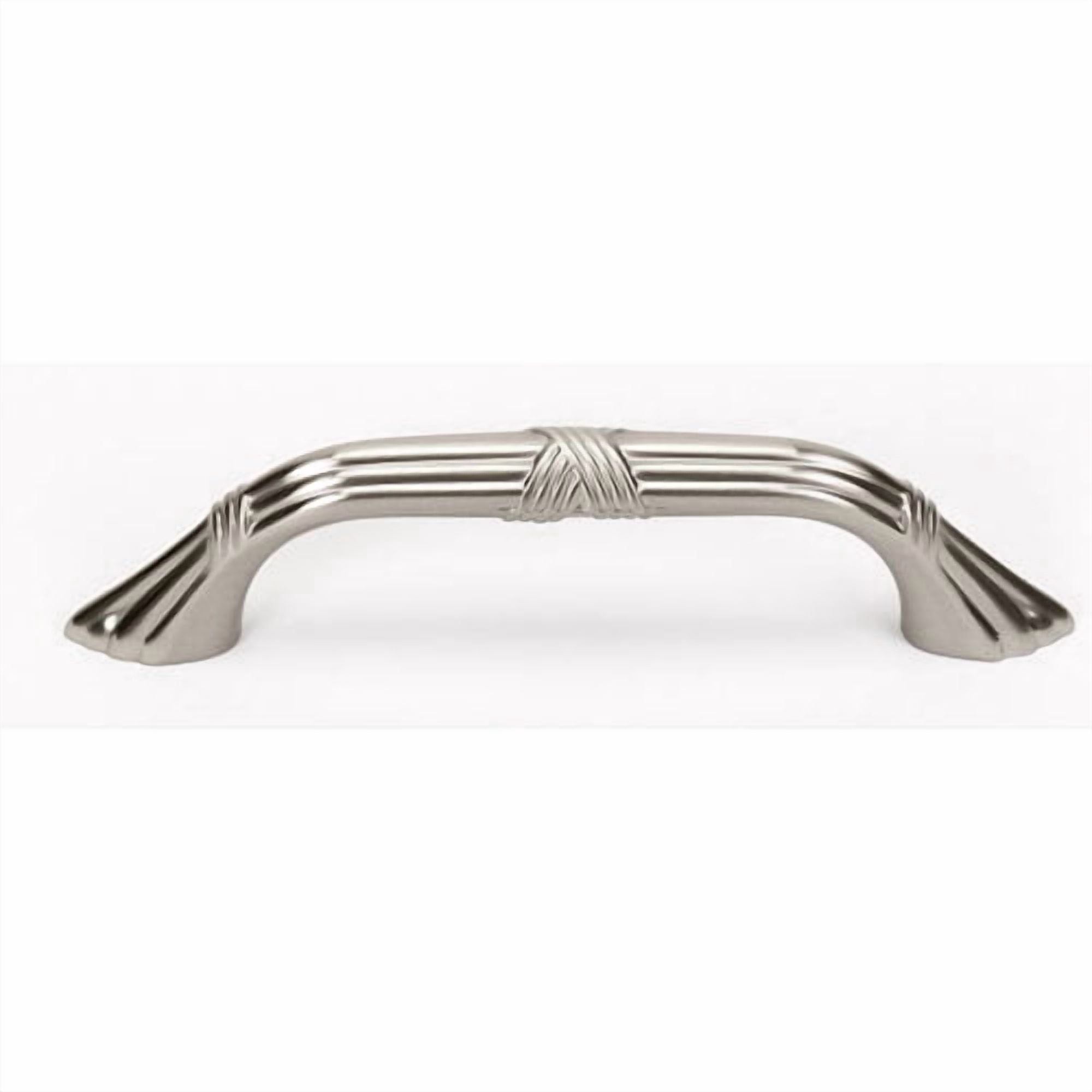 Ribbon and Reed 6" Center Arch Pull, Polished Antique