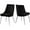 Black and Chrome, variant on Meridian Furniture Karina Black Velvet Dining Chair (Set of 2)