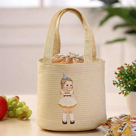 Bento Box Case - Thermal Insulated Box Tote Cooler Bag Bento Pouch Lunch Storage Case YE