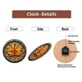 thumbnail image 7 of Autumn Maple Leaf Wall Clock Wooden Frame 10-Inch Silent Wooden Wall Clock, Battery Operated (AA Batteries Not Included), Artistic Home Decor, 7 of 7