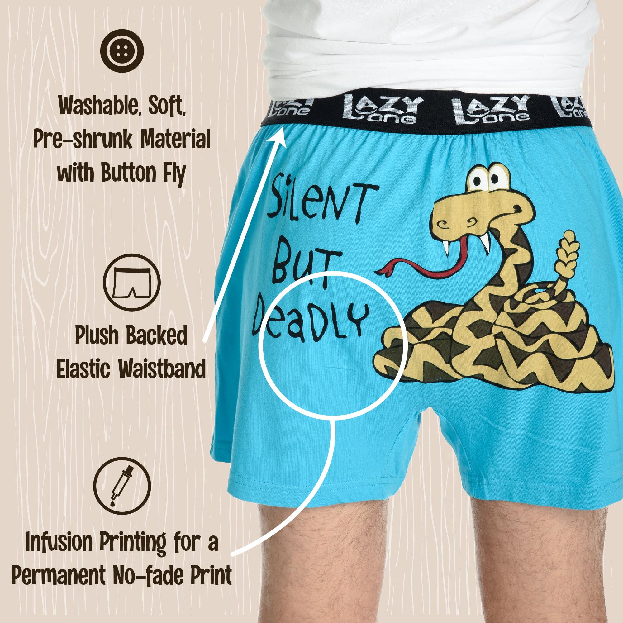 Lazy One Sascrotch Men's Funny Boxer - Kathryn's on Main