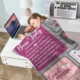 thumbnail image 4 of LHSHID Boss Lady Gifts for Women Throw Blanket Best Boss Day Birthday Gifts for Women for Bosses Female Supervisor Managergifts for Women Boss Lady Appreciation Day Gift Blanket, 4 of 7