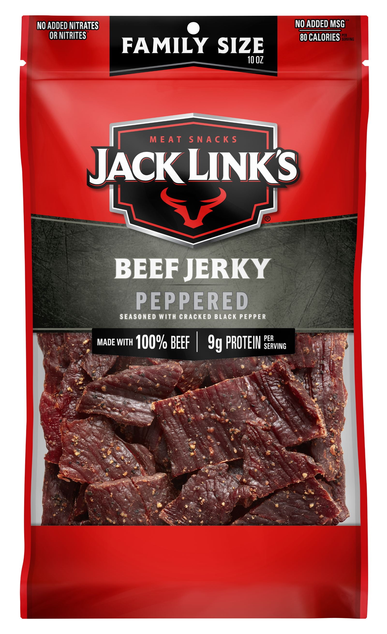 Jack Link's, Beef Jerky, Peppered, 10 oz - Walmart.com