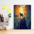 thumbnail image 6 of Coolnut Cute Clipboard Stardard Letter Size for Women with Golden Clip,Translucent Clip Board,Office & School Supplies,(12" x 9",Lone Wolf(2)) Gifts, 6 of 7
