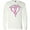 AA-White, variant on Inktastic Breast Cancer Awareness with Pink Ribbon Heart Long Sleeve T-Shirt