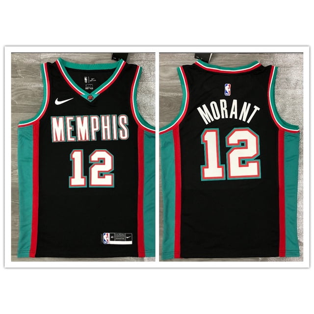 hot pressed nba Memphis Grizzlies No.12 Morant blue limited basketball jersey