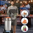 thumbnail image 7 of 40QT Seafood Boiling Kit, 200,000BTU Propane Burner and 36" Large Spoon, Crawfish Boil Pot w/Basket and Steamer Rack, Outdoors Cooking and Steaming, Large Turkey Fryer Pot, Lobster Shrimp Pot, 7 of 7