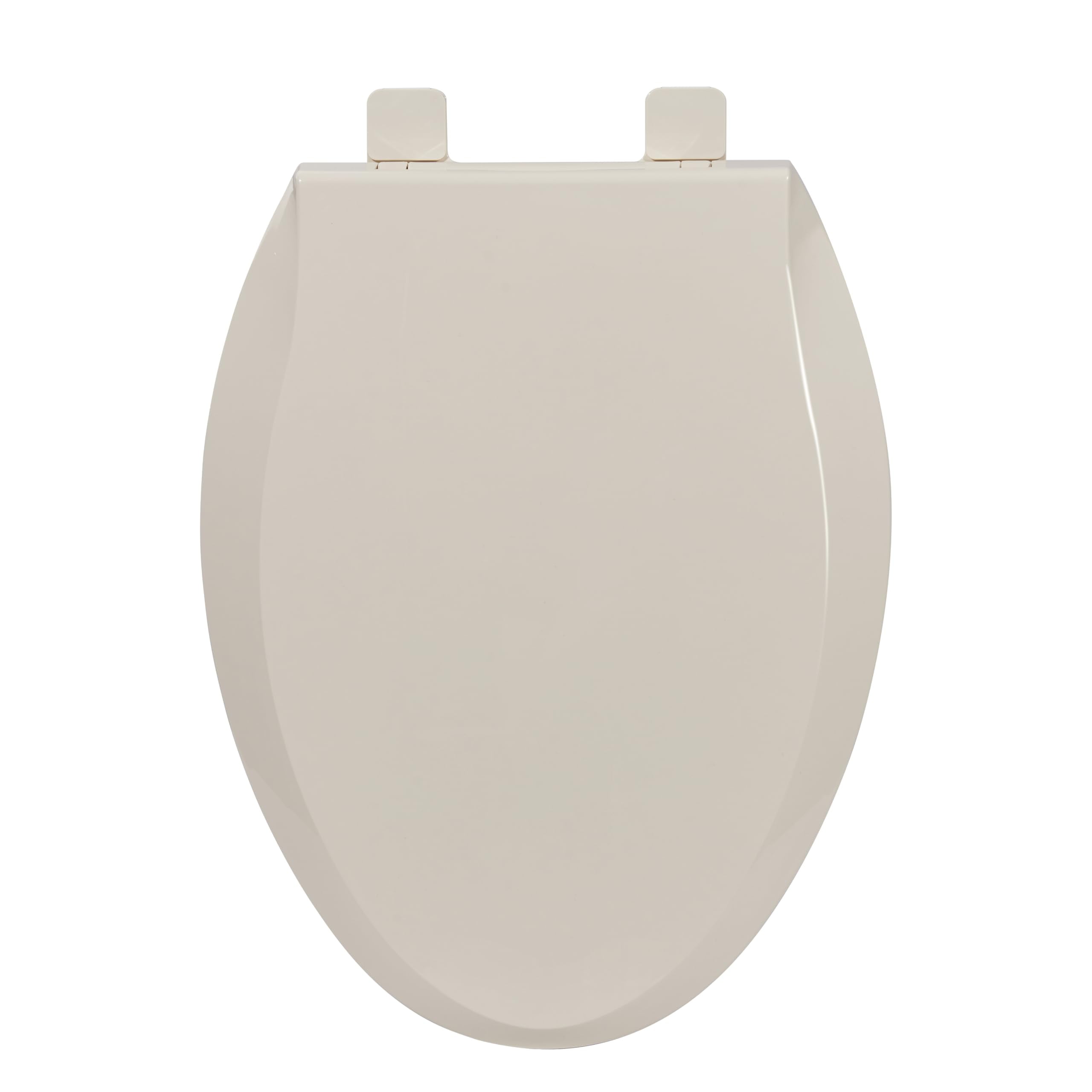 Elongated Almond Toilet Seat for Adult and Child, Built-In Potty Training Seat with Soft Quiet Close Non-Slip Design, Magnetic Kids Seat and Cover for Elongated/Oval Toilets, Easy to Install