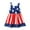 ZB-Red, variant on Baby Girl 4th Of July Dress Kids 4th of July Dresses Toddler Girls Red White and Blue Dress Patriotic USA American Flag Fourth of July Outfit Red,3-4 Years
