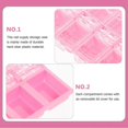 thumbnail image 3 of 4pcs/pack Nail Art Supply Organizer 12 Compartments Plastic Nail Supplies Holder(Black, White, Clear and Red), 3 of 3