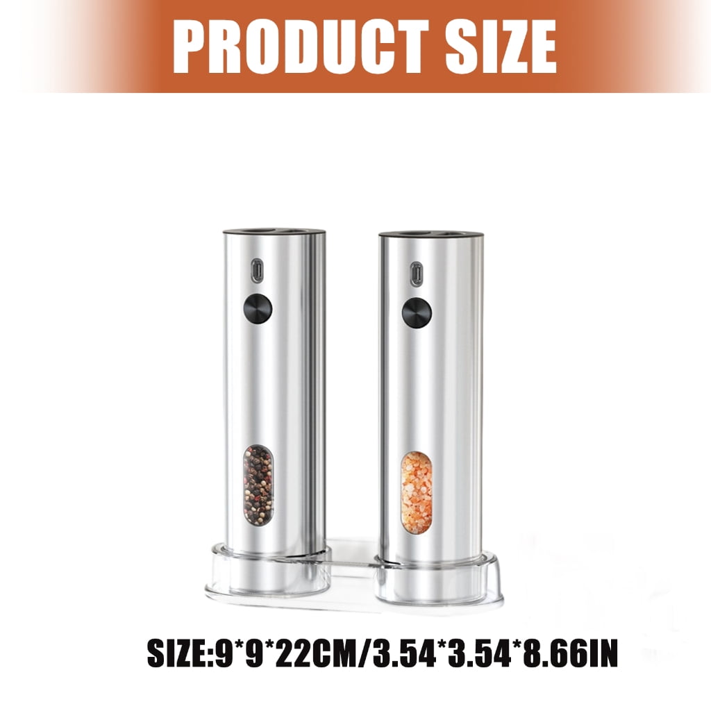 lanema Cordless Electric Pepper Mill Rechargeable Battery Adjustable Coarseness Salt Grinder For Home Cooking and Outdoor Use