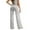 Light Gray, variant on Womens Pants Black Wing Print Detail Soft Loose Wide-Leg Pants Loose Fit Casual Evening Outings Daily Wear Trendy Stylish Pants