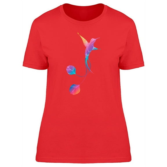 Hummingbird With Leaf Tail T-Shirt Women -Image by Shutterstock, Female Small