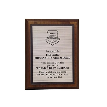 Aahs Engraving Worlds Greatest Plaques (Best Husband In The Word,