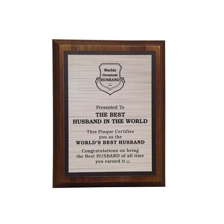 - Aahs Engraving Worlds Greatest Plaques (Best Husband In The Word, Silver)