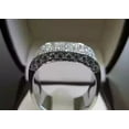 thumbnail image 2 of Men's Wedding Ring 14k White Gold Plated Silver 3.00Ct Round Cut VVS1/D Diamond, 2 of 3
