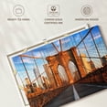 thumbnail image 6 of Elephant Stock Brooklyn Bridge Pedestrian Walkway Wall Art - Horizontal Canvas Wall Art - Living Room Wall Decor - Architecture Canvas - Blue And Gray Decor - 24" x 16", 6 of 8