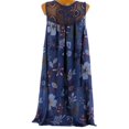 thumbnail image 4 of Robe Mode Grande Taille Femme Sans Manches en Dentelle Imprimée Robe Ample Décontractée d'Été, 4 of 5