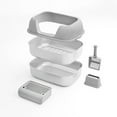 thumbnail image 5 of Furrbby Stainless Steel Sifting Litter Box with Lid for Big & Multi Cat, Easy Clean, with Scoop, Grey, 5 of 10