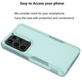 thumbnail image 5 of Galaxy S25 Plus Case , 2 in 1 Phone Case for Samsung Galaxy S25 Plus 6.7 inch ,Takfox Shockproof Protection Heavy Duty Armor Hard Plastic & Rubber Rugged Full Body Bumper Cover- Mintgreen, 5 of 11