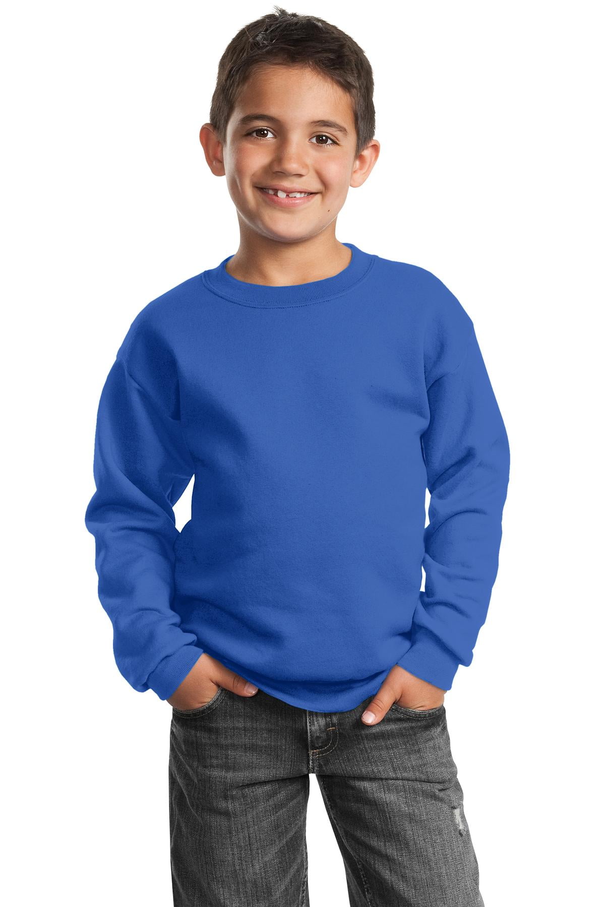 Blue sweatshirt kids clearance