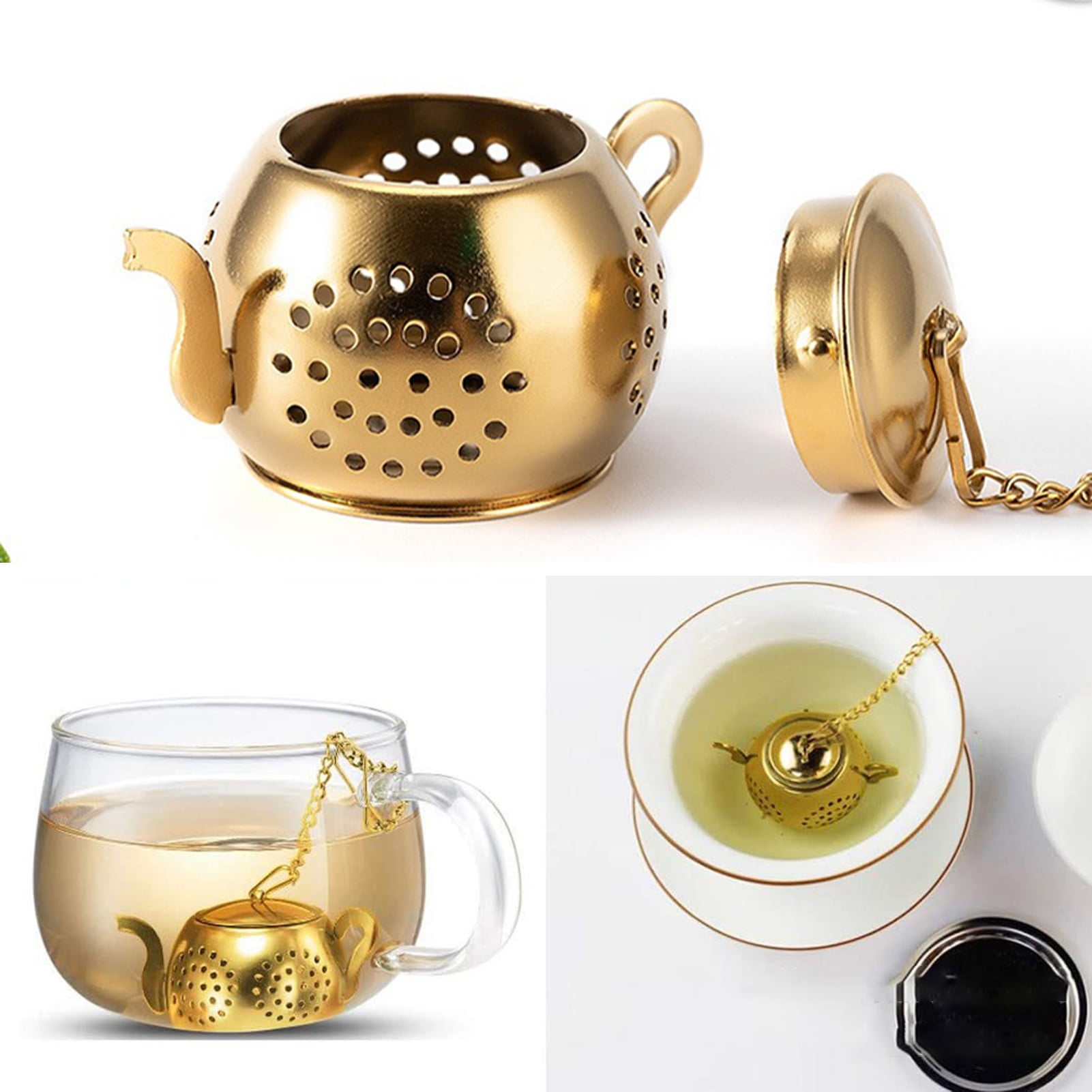 2 Pack Stainless Steel Tea Infuser for loose tea strainers tea ball ...