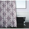 thumbnail image 3 of Simply Daisy 70" W x 73" H Tidepool Geometric Print Polyester Shower Curtain, Purple, 3 of 3