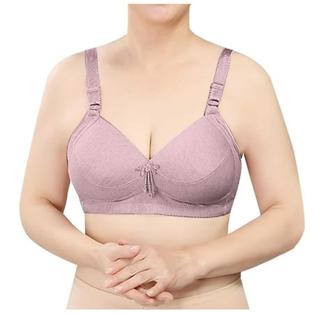 

Womens Bras Clearance Under $5 Woman s Fashion Solid Comfortable Hollow Out Bra Underwear No Rims