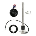 thumbnail image 1 of Juego de unidad de envío y medidor de combustible Unique Bargains para barco, unidad de envío de combustible marino, metal de 241 mm, 9.49" de longitud, 1 juego, tono plateado y negro, 0-190 Ohm, 1 of 1