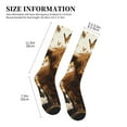 thumbnail image 2 of Lsque Cow With Butterflies Lilies Pattern Sport Compression Socks for Men & Women 15-20 mmHg Knee High Nurse Pregnant Running Medical and Travel Athletic, 2 of 6
