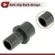 thumbnail image 5 of Conector de tubería recto de plástico Unique Bargains de 1.3"x1" con barbado para manguera gris, 5 piezas, 5 of 7