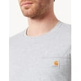 thumbnail image 5 of Carhartt Men's Force Relaxed Midweight Logo Pocket Work T-Shirt Silver 2X, 5 of 5