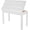 White, variant on AODSK Duet Piano Bench with Storage, Padded Cushion for Piano Keyboard Seat, Soild Wood Leg Bench Stool Chair -Black
