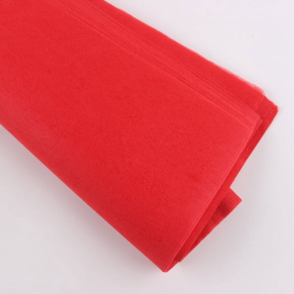 Nvzi cotton paper single color semi transparent non-woven fabric lining paper, bouquet hand held paper, pleated paper 50 * 50cm (red)