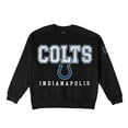 thumbnail image 6 of Women's Gameday Couture Black Indianapolis Colts Oversized Level Up Black Label Premium Fleece Sweatshirt, 6 of 6