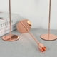 thumbnail image 3 of Juego de 3 candelabros decorativos de metal para decoración de fiestas (oro rosa), 3 of 6