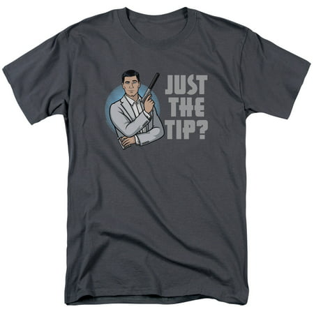 Archer Animated Spy Comedy Series Silencer Just The Tip? Adult T-Shirt