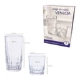 thumbnail image 3 of Juego Vasos Vidriera Santos 8 piezas de Vidrio Crsitalino Modelo 320, 3 of 4