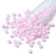 thumbnail image 2 of 6/0 Opaque Glass Seed Beads Round Hole Rondelle Pearl Pink 4~4.5x3~4mm Hole: 0.8~1.5mm 10g/box, 2 of 6