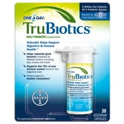 TruBiotics Daily Probiotic | Probiotics for Digestive Health | 30 Capsules | Digestive Health Support Supplement for Men and Women | Provitalize for Menopause Weight Loss | Nature Made Probiotics