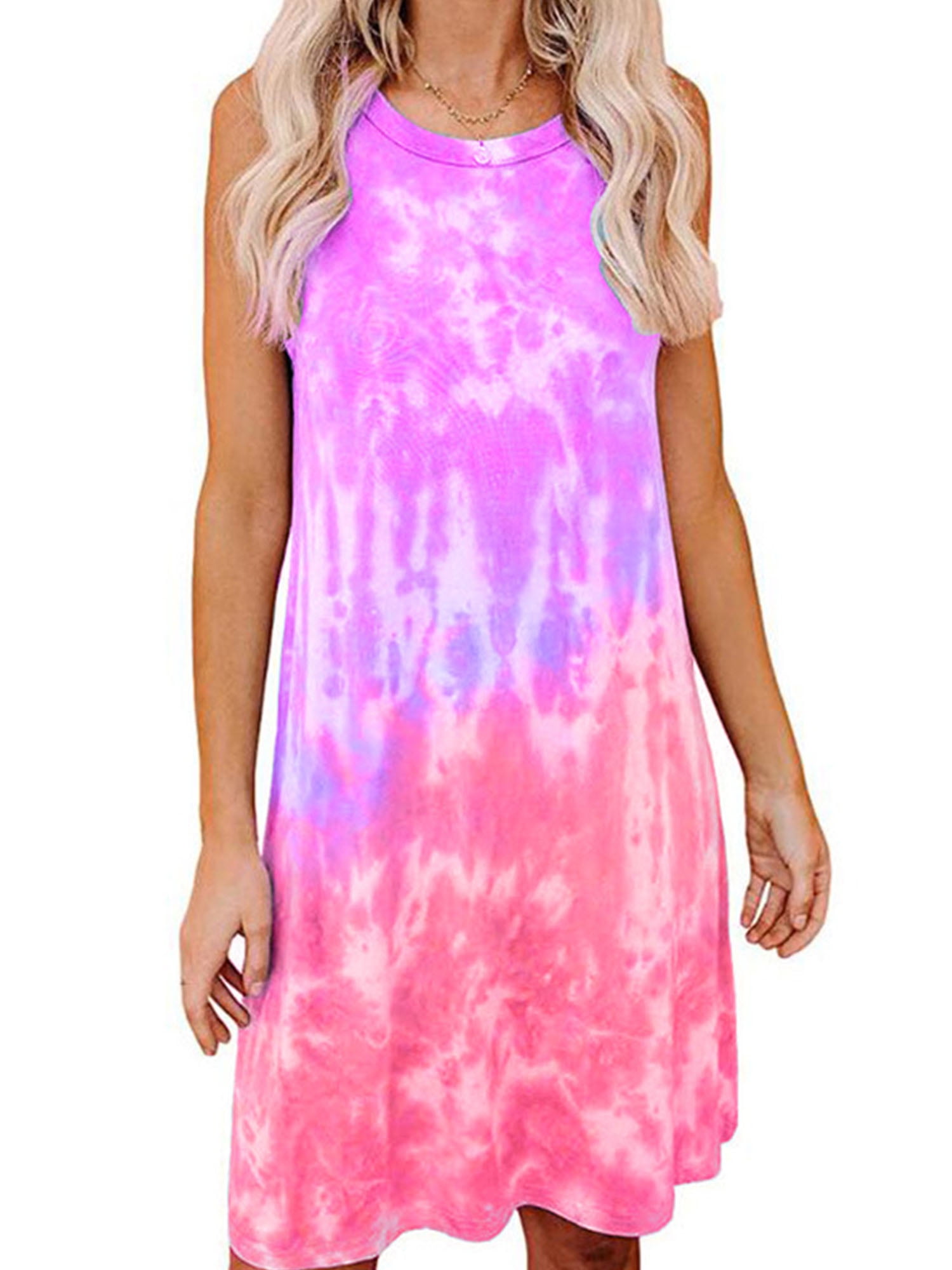 tie dye vest dress