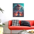 thumbnail image 4 of Lsque Mario Pattern Decorative Picture – Unique Modern Wall Art, Ready-to-Hang Canvas Print for Home (Vertical), 4 of 6