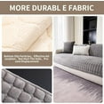 thumbnail image 4 of Velvet Couch Cover, Washable Sectional Sofa Cover, Anti Slip Sofa Slipcover for 3 Cushion Couch Sofa L Shaped Armrest Backrest, Furniture Protector Covers for Pets Kids, 4 of 9