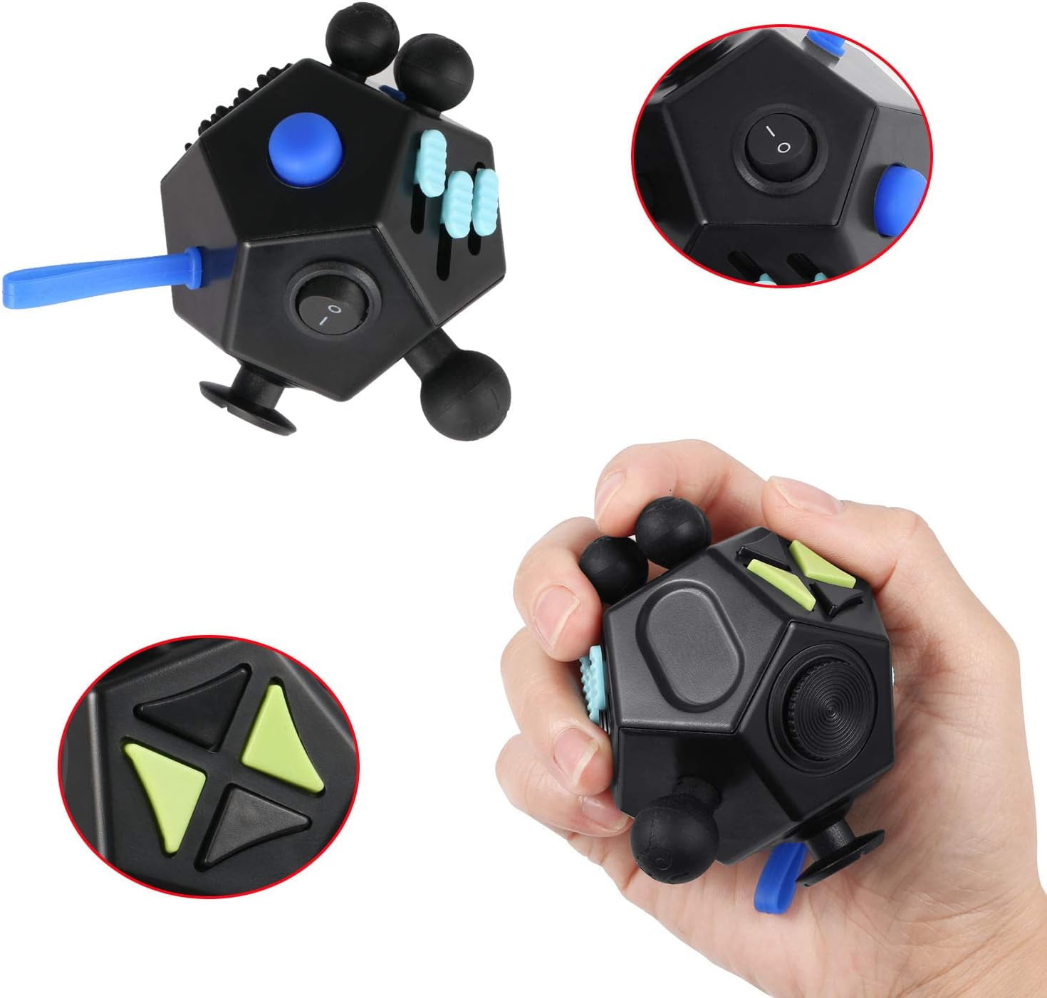 12 side Fidget Cube: Relieve Stress Anxiety Depression - Temu Republic of  Korea