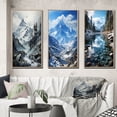 thumbnail image 1 of Designart "Soaring Summits Maple Crown " Canada Framed Wall Art Set Of 3 - White Canada Frame Gallery Wall Set For Home Decor, 1 of 6